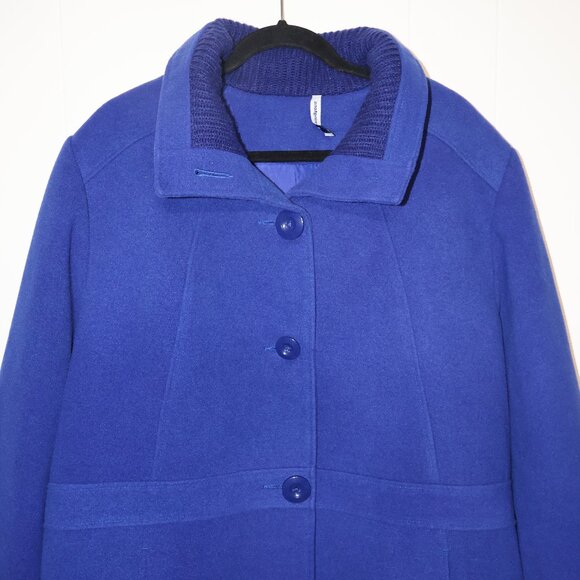 Penningtons Royal Blue Button Coat – Women’s Plus Size 3X - Picture 3 of 16